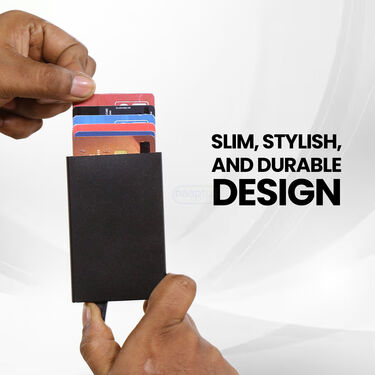 Aluminium Metal RFID Protected Smart Pop Up Wallet (AMW1)