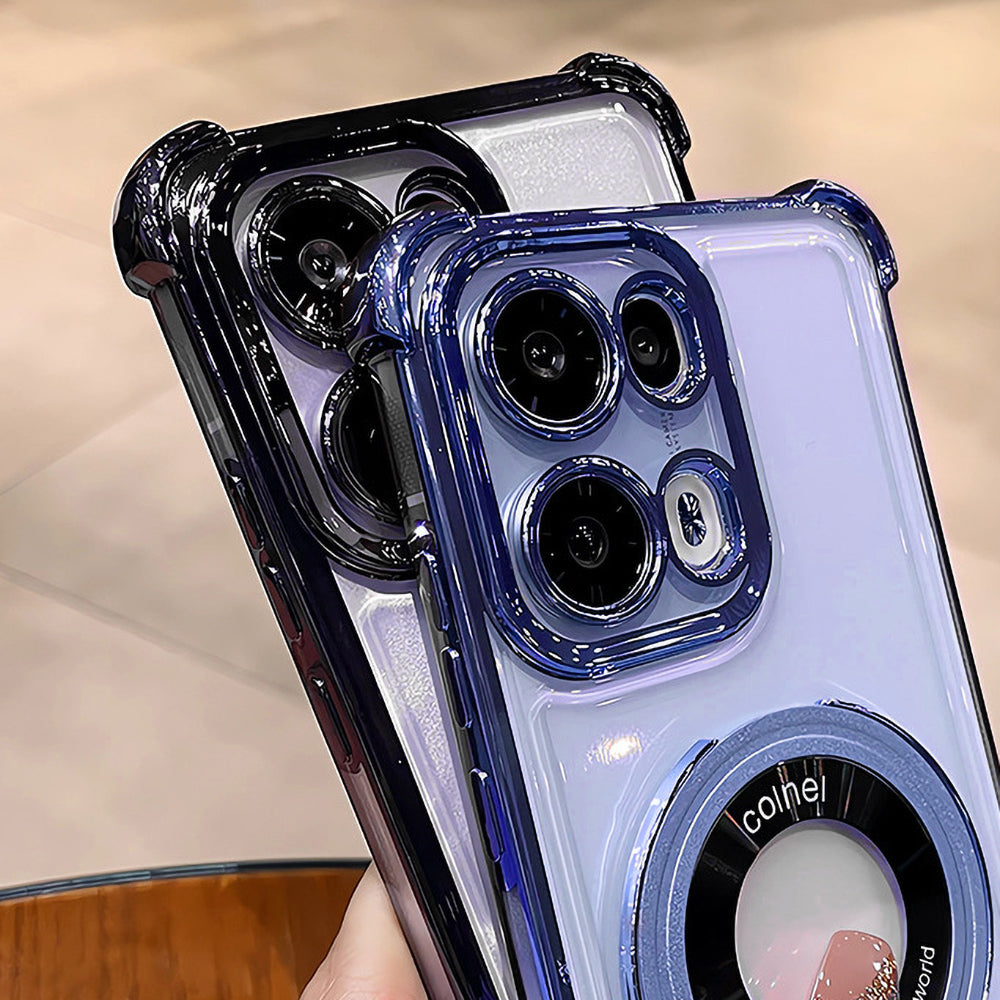 Oppo Reno 13 5G Original Luxury Magnifier Ring Stand Shockproof Airbags Corner Case