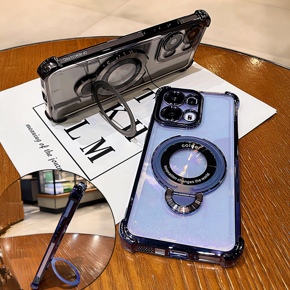 Oppo Reno 13 5G Original Luxury Magnifier Ring Stand Shockproof Airbags Corner Case