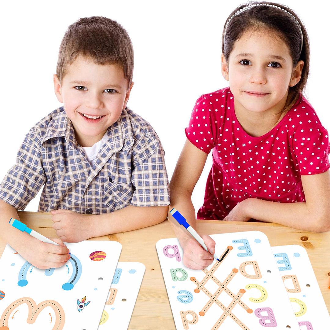 50% OFF - 68 Pages Reusable Tracing Line book to improve HAND WRITING For kids + (FREE Learning 2000+ pages PDF worksheet for kids📚 )