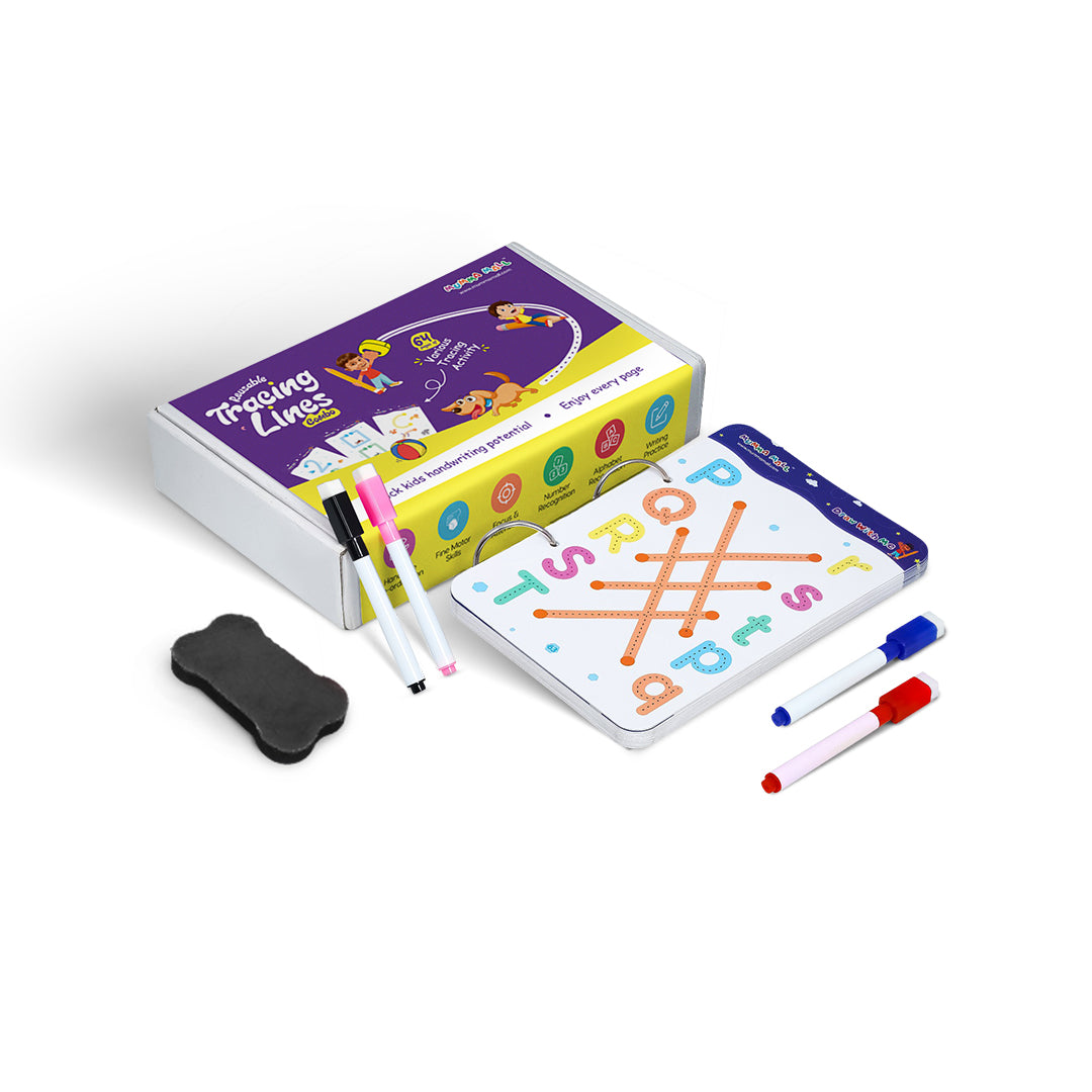 50% OFF - 68 Pages Reusable Tracing Line book to improve HAND WRITING For kids + (FREE Learning 2000+ pages PDF worksheet for kids📚 )