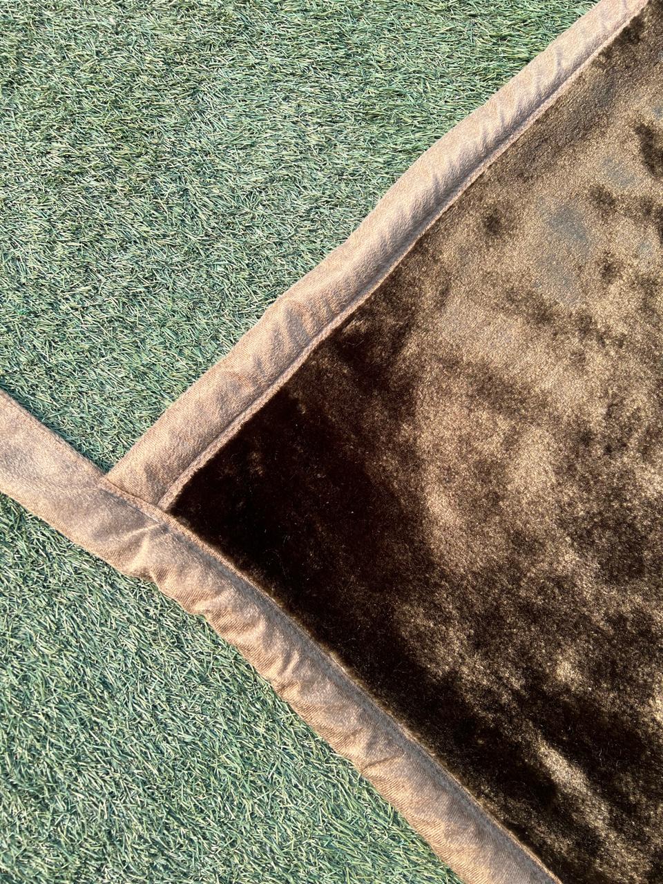 Olive Shade - Premium Double Bed Winter Mink Blanket