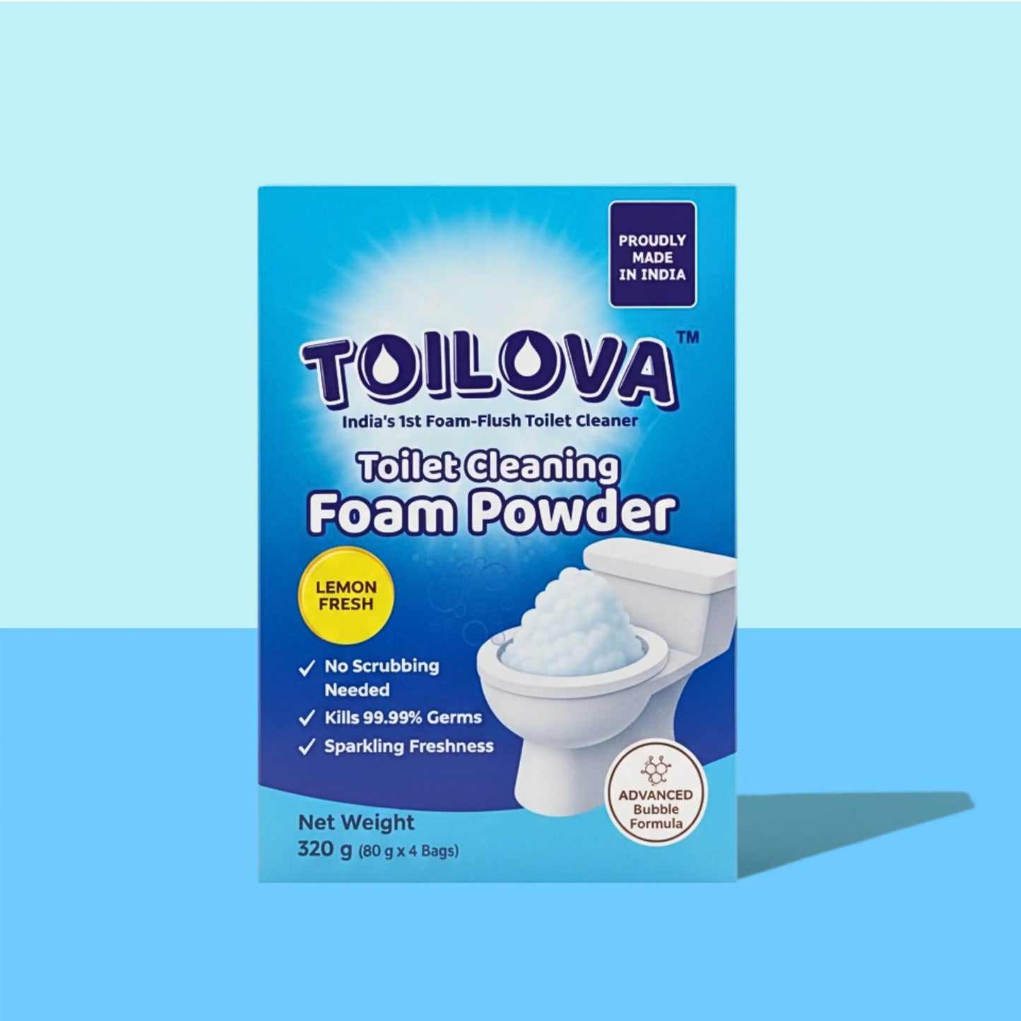 Toilova - Toilet Cleaning Foam Powder (100% Money back Guarantee)