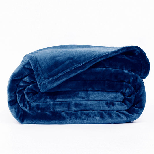 Cobalt Blue Super Soft All Season Premium AC Blanket