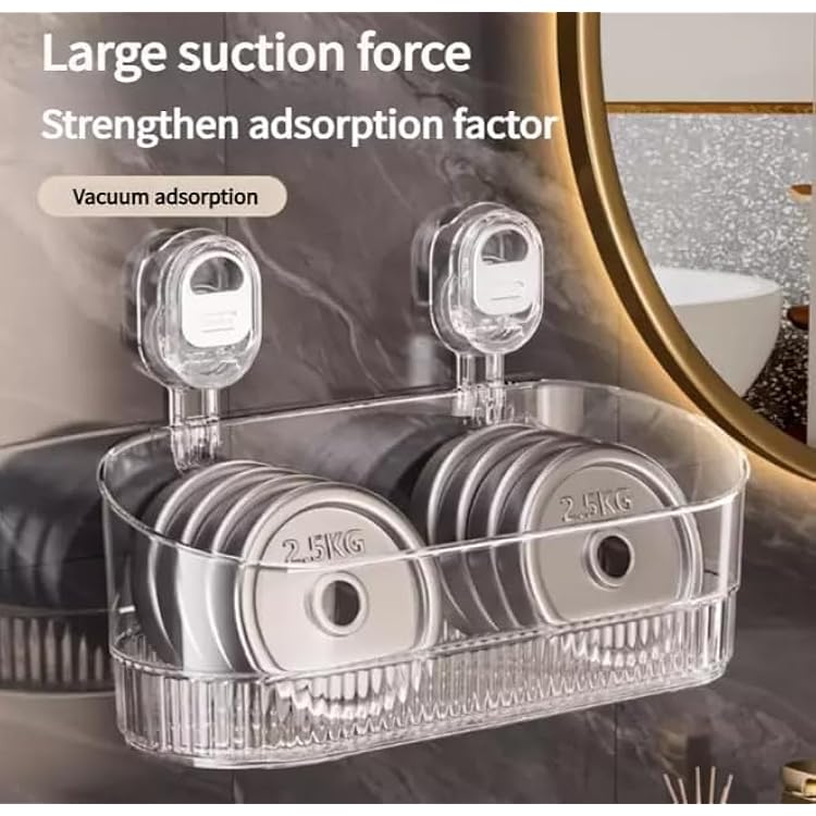 No-Drill Bathroom Suction Storage Box