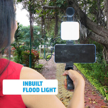 Remote Controlled Smart Video Making Kit with Inbuilt Flood Light + Mic + Tripod (SVMK)