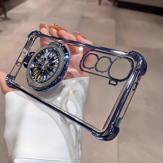 Vivo Y400 Pro 5G Premium Stress Buster Wheel Rotating Shockproof Airbags Case