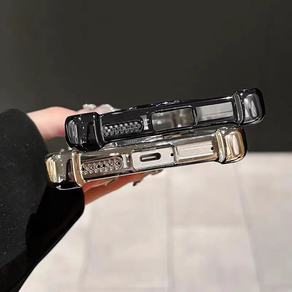 Vivo T4 5G Original Luxury Magnifier Ring Stand Shockproof Airbags Corner Case