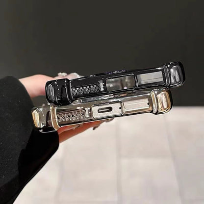 Vivo T4 5G Original Luxury Magnifier Ring Stand Shockproof Airbags Corner Case