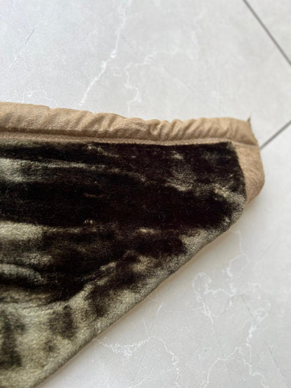 Olive Shade - Premium Double Bed Winter Mink Blanket