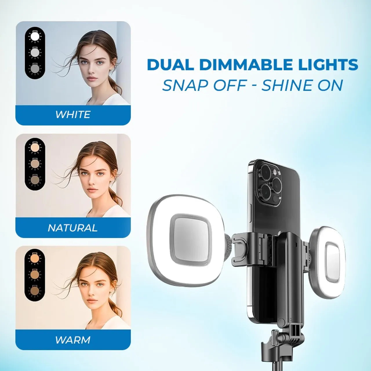 🔥Last Day 50% OFF🔥 MagicGrip Pro – Compact 3-in-1 Selfie Stick Tripod with Remote