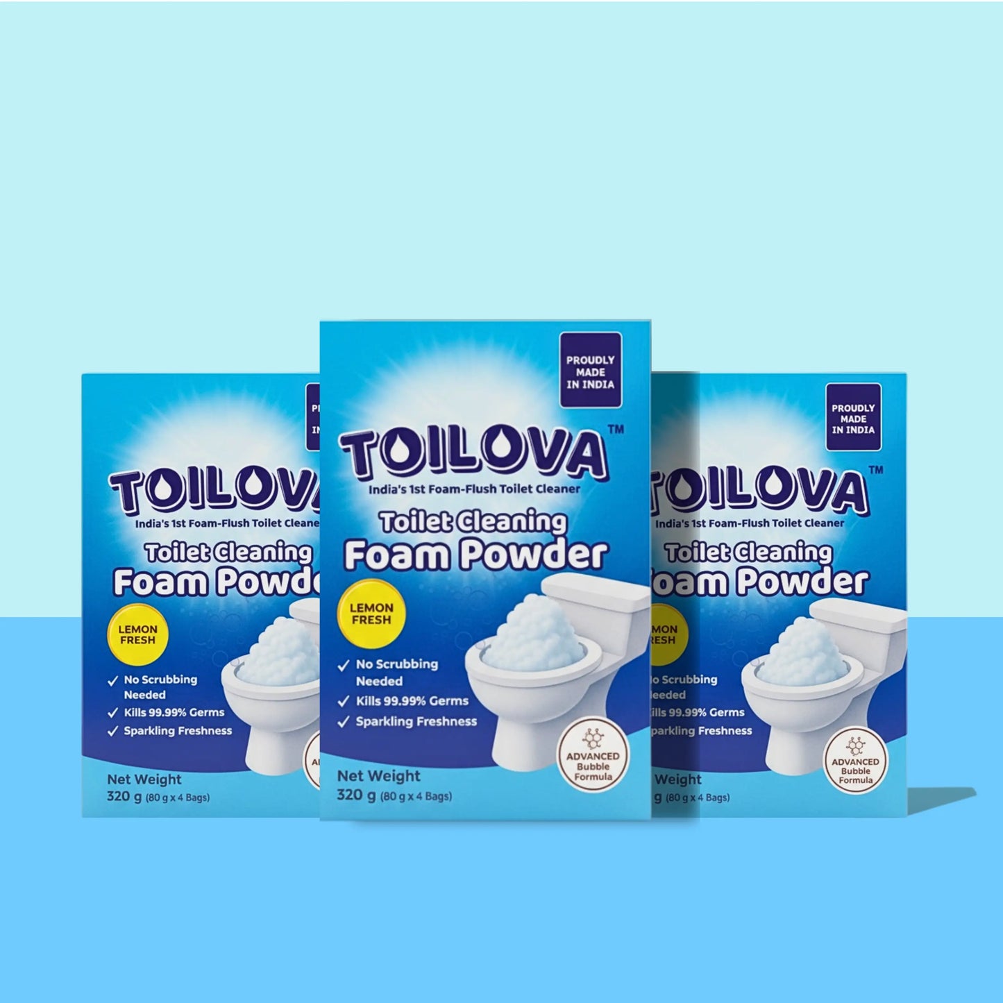 Toilova - Toilet Cleaning Foam Powder (100% Money back Guarantee)